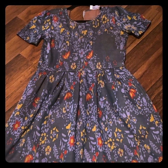 LuLaRoe Dresses & Skirts - COPY - Women’s LulaRoe Dress Floral Print Fit & Flare Retro Dress